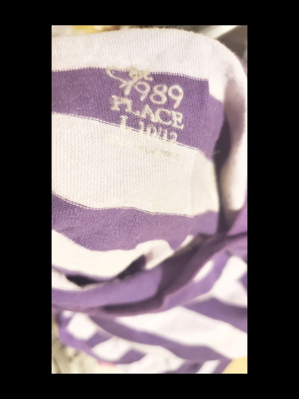 THE CHILDREN PLACE PURPLE STRIPES FASHION  GIRL'S TOP